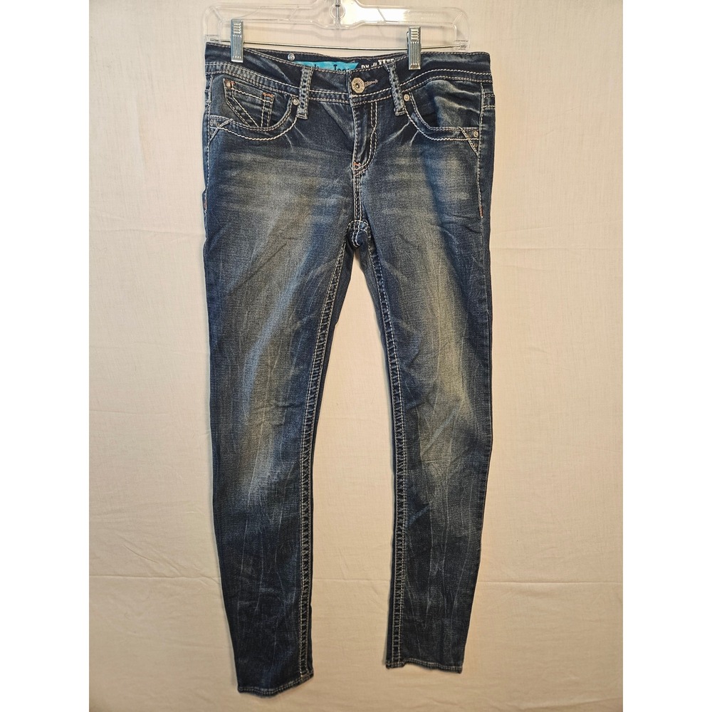 Hydraulic The Traveling Jean Mens Skinny Dark Wash Embroidered J3641BN60RH 30x31